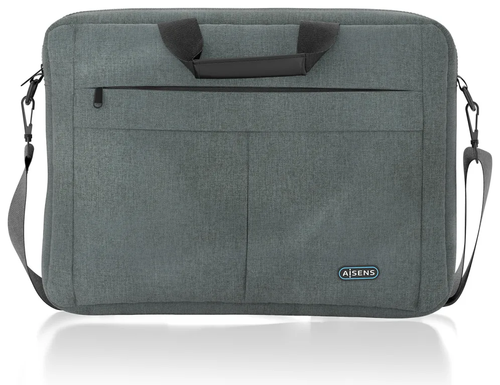 Maletín Aisens ASBG-BC025-GR para Portátiles hasta 15.6"/ Gris