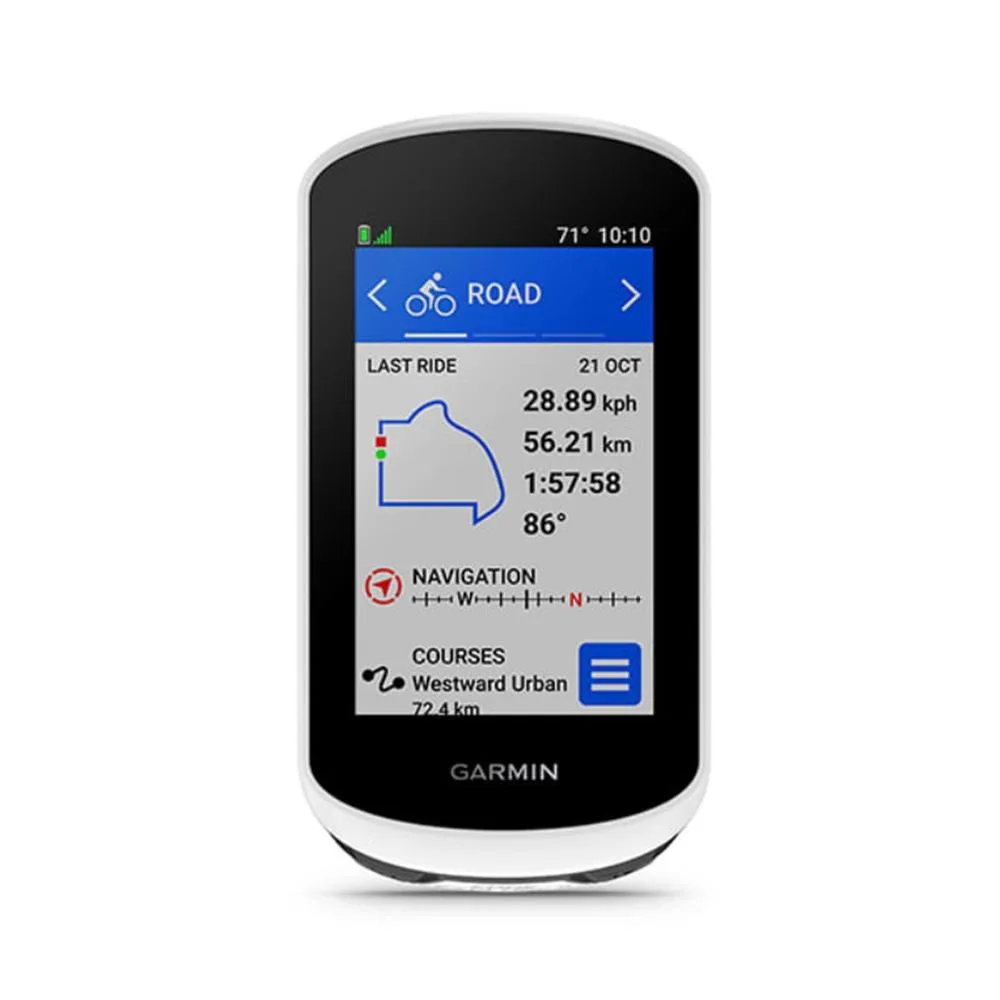 Garmin edge explore 2 - ciclocomputador de 3 pulgadas - con gps intuitivo - funciónes de vo2 - registros personales - unisex adulto - blanco - única