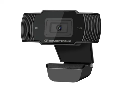 Webcam hd conceptronic amdis03b - 720p ( 1080p interpolado) - usb 2.0 - 30 fps - angulo vision 68º - microfono integrado