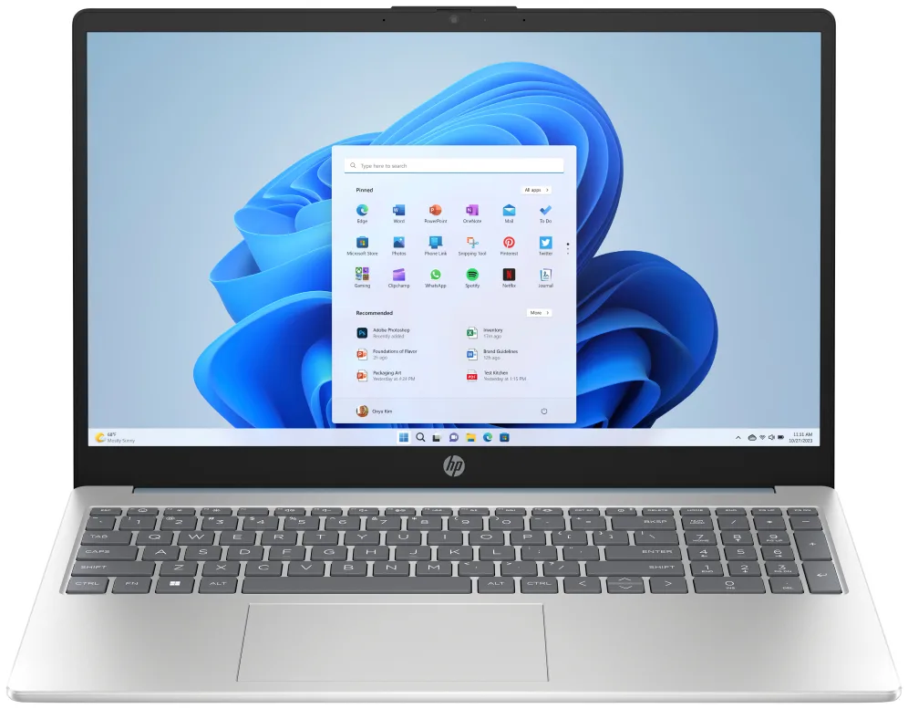 HP 15-fd0363ns Intel® Core™ i7 i7-1355U Portátil 39,6 cm (15.6") Full HD 16 GB DDR4-SDRAM 512 GB SSD Wi-Fi 6 (802.11ax) Windows 11 Home Azul