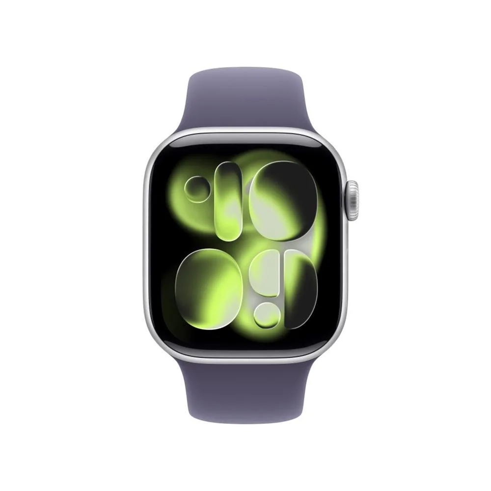 Smartwatch apple watch s11 gps + cellular 42mm silver aluminium case purple fog sport band s - m