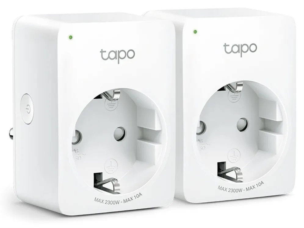 Enchufe inteligente wifi tapo p100 2.4ghz pack 2 unidades tp - link