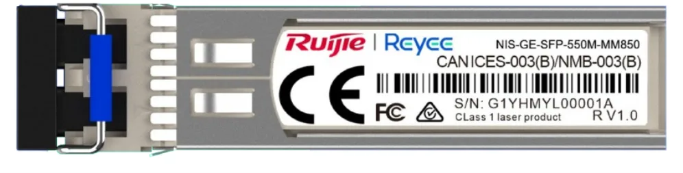 Ruijie Networks NIS-GE-SFP-550M-MM850 red modulo transceptor Fibra óptica 1000 Mbit/s 850 nm