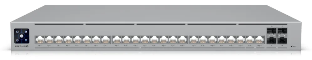 Ubiquiti UniFi Pro HD 24 PoE Gestionado L2/L3 2.5G Ethernet (100/1000/2500) Energía sobre Ethernet (PoE) 1U Gris