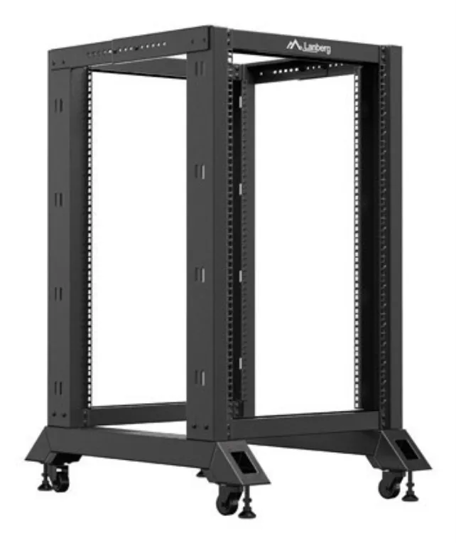 Armario lanberg abierto rack 19 pulgadas 18u - 600x800 negro