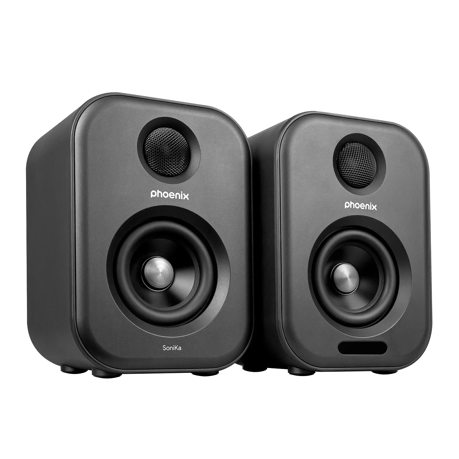 Altavoces de estudio phoenix sonika 50w con bluetooth jack usb para ordenador