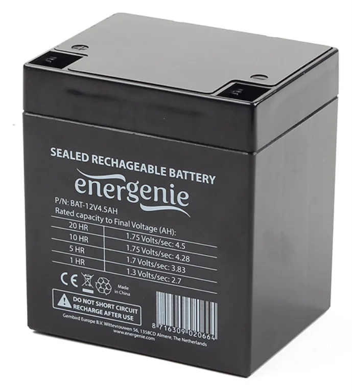 Gembird BAT-12V4.5AH batería para sistema ups 12 V