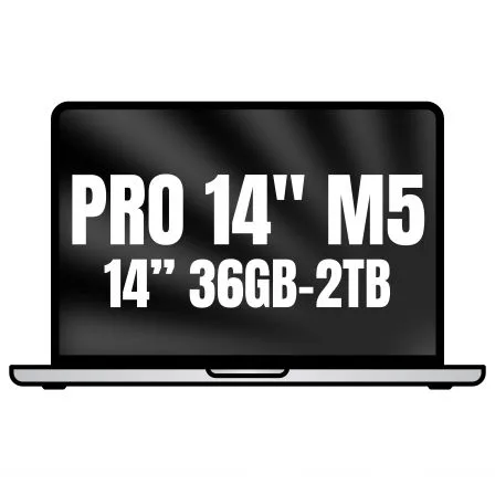 Apple Macbook Pro 14"/ M5 Max 36-Core CPU/ 36GB/ 2TB SSD/ 32-Core GPU/ Plata