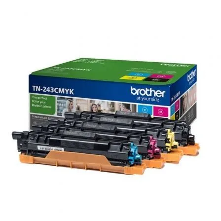 Toner brother tn243cmyk negro - cián - magenta - amarillo 1000 páginas