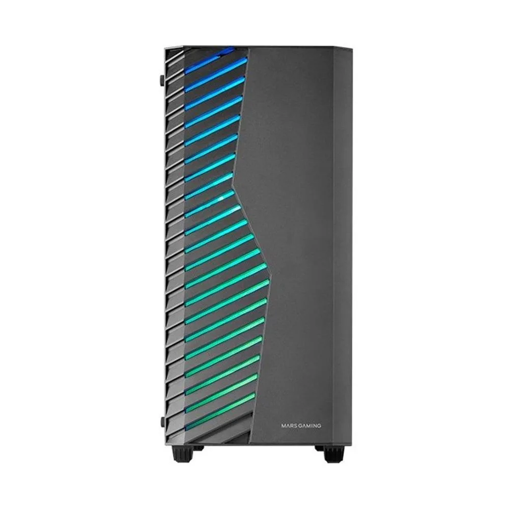 Caja ordenador mars gaming mcvolt atx argb cristal templado negro