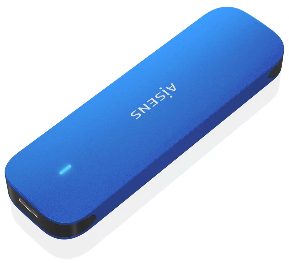 Caja Externa para Disco SSD M.2 NVMe Aisens ASM2-026BLU/ USB 3.2/ Sin tornillos