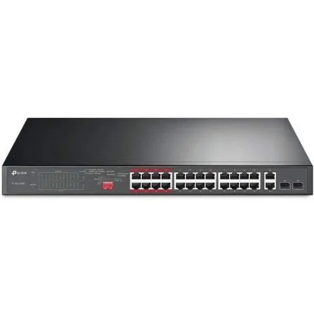 Switch 26 puertos tp - link tl - sl1226p 24 puertos 10 - 100 2 puertos poe+