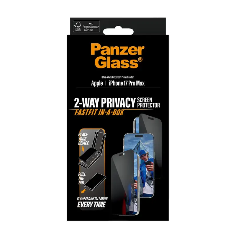 PanzerGlass Privacy Protector iPhone 17 Pro Max