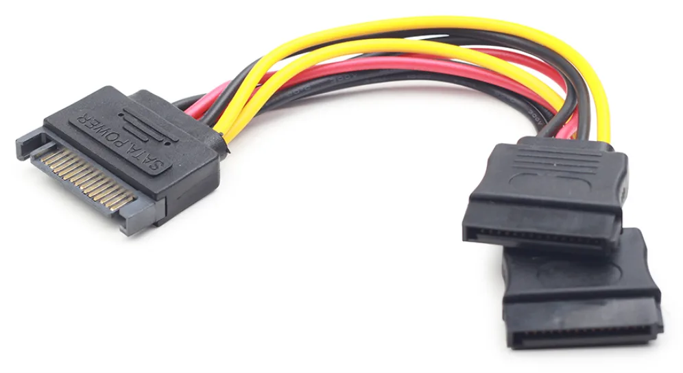 Cable sata gembird cc - satam2f - 01 macho - hembra - 2 puertos hembra - 0.15m