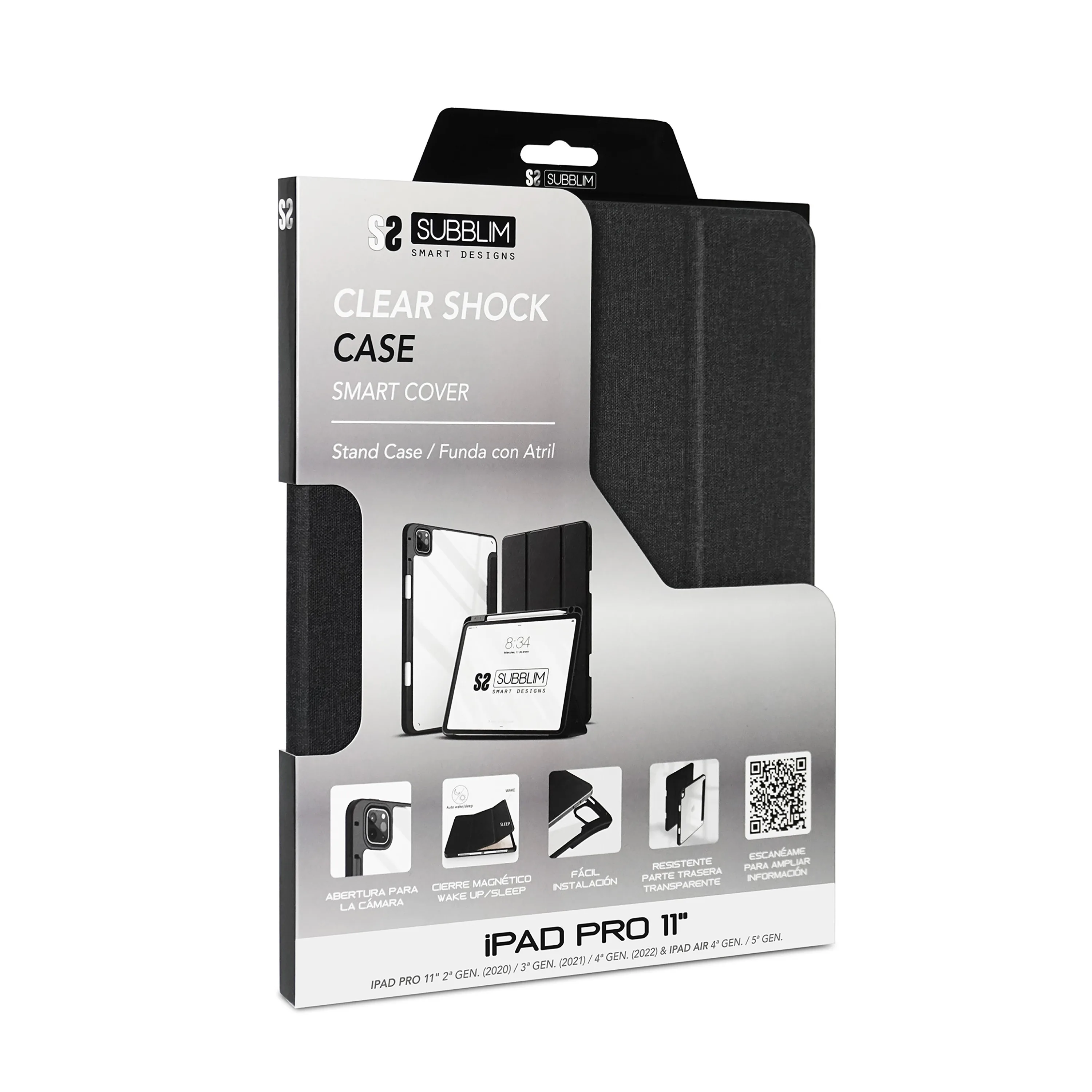 Funda subblim shock case para apple ipad pro 11 pulgadas negro