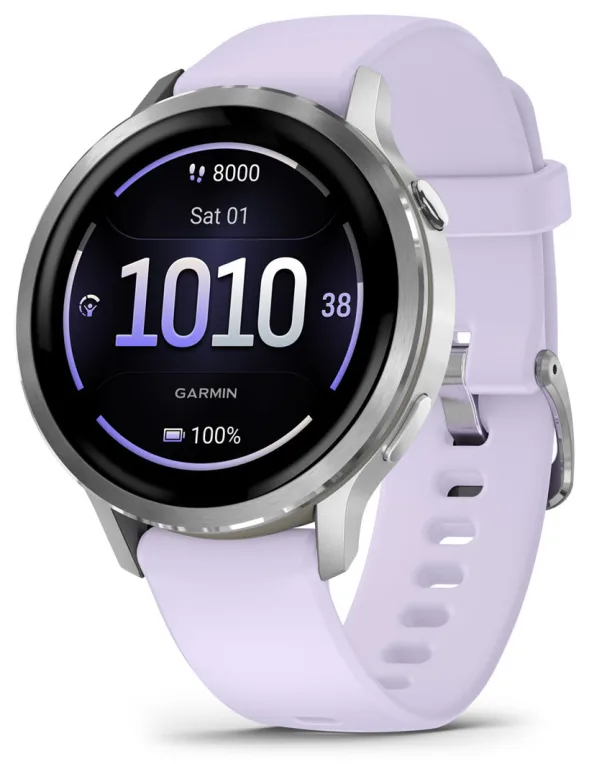 Garmin Venu 4 3,05 cm (1.2") AMOLED 41 mm Digital 390 x 390 Pixeles Pantalla táctil Plata Wifi GPS (satélite)