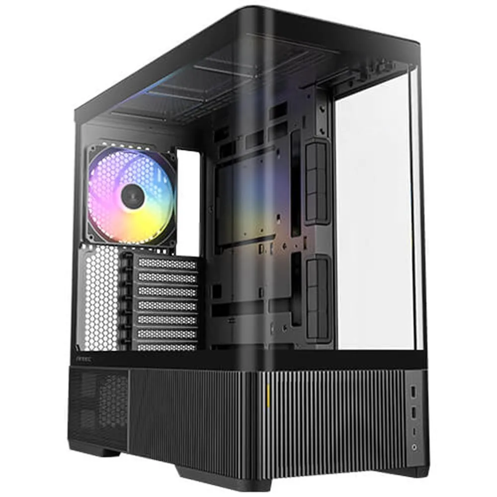Caja ordenador gaming antec c6 curve atx argb cristal templado negra