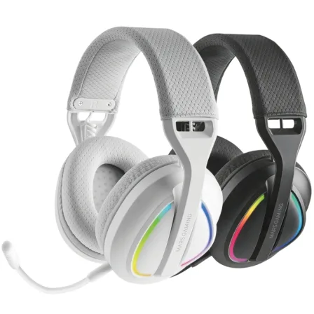 Auriculares Gaming Inalámbricos con Micrófono Mars Gaming MHW-QUASAR/ Jack 3.5/ Bluetooth/ Blancos