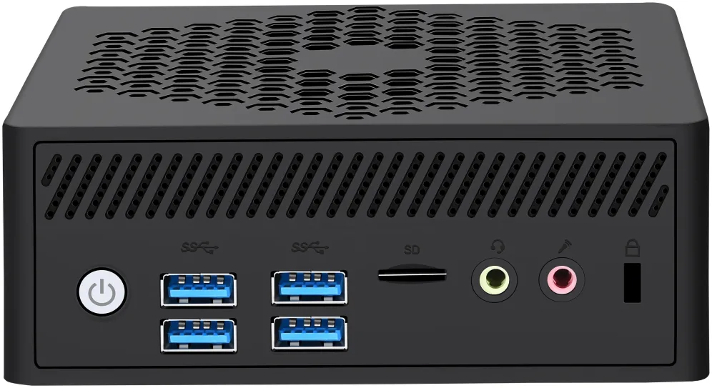 Leotec LEMPC09 PC/estación de trabajo barebone Cubo Negro