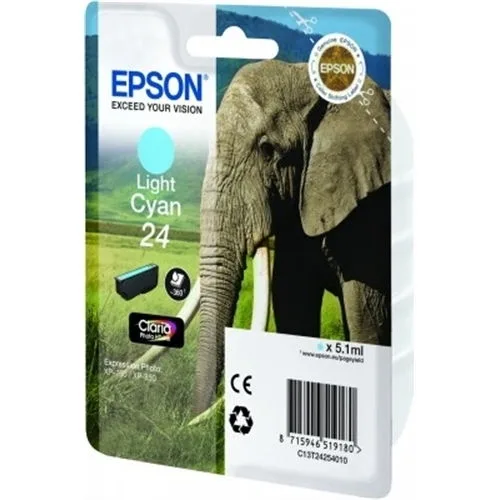 Cartucho tinta epson c13t24254012 cian claro elefante