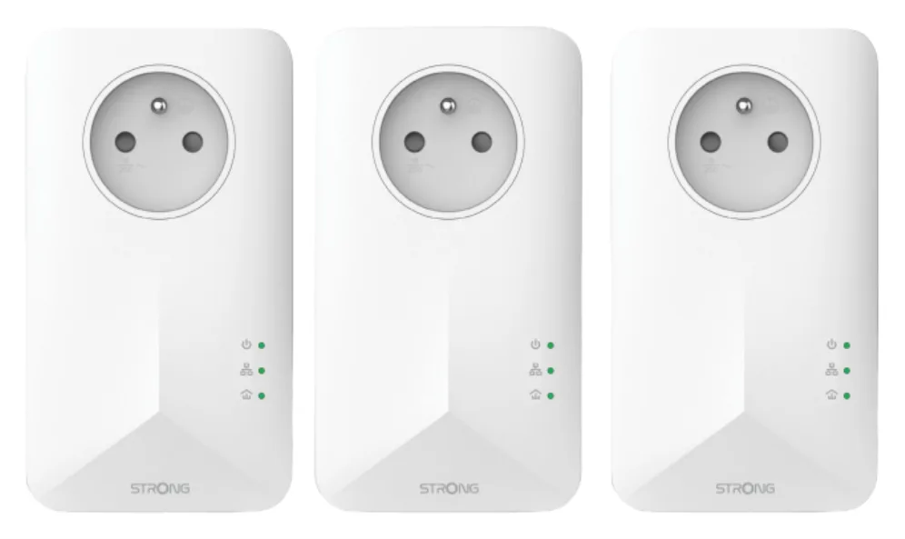 Strong Powerline 1000 1000 Mbit/s Ethernet Blanco 3 pieza(s)
