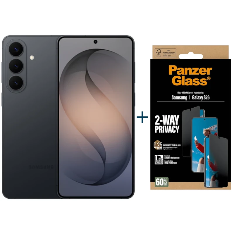 Samsung Galaxy S26 5G 256Gb Black+Prot Priv Panzer