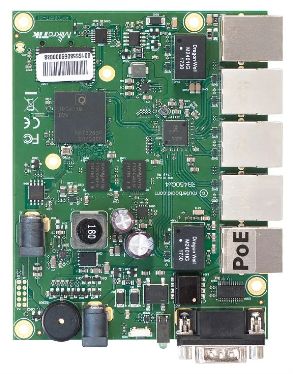 Mikrotik RB450Gx4 router Gigabit Ethernet Verde