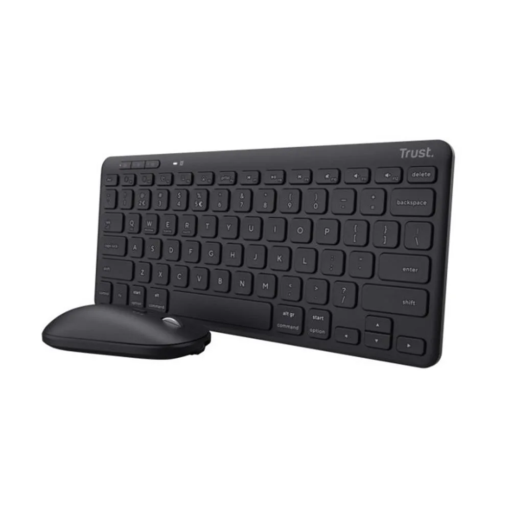 Teclado + raton trust lyra inalambrico multidispositivo