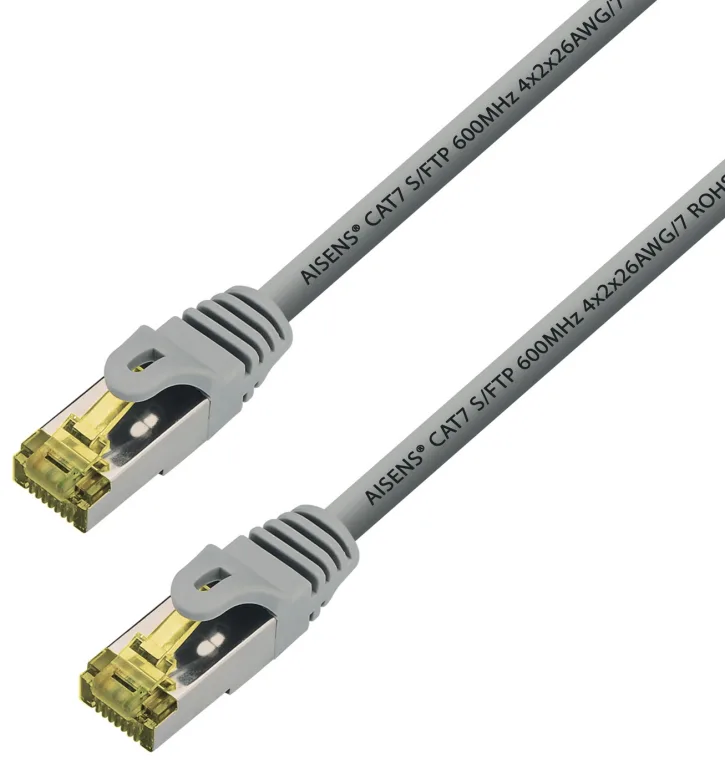 Cable de Red RJ45 S/FTP Aisens A146-0334/ Cat.7/ 1m/ Gris