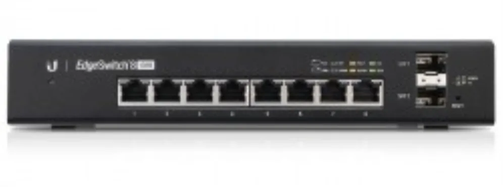 Ubiquiti EdgeSwitch 8 Gestionado Gigabit Ethernet (10/100/1000) Energía sobre Ethernet (PoE) Negro