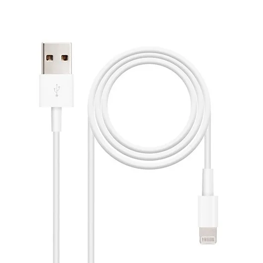 Cable lightning a usb tipo a nanocable 50cm - macho - macho