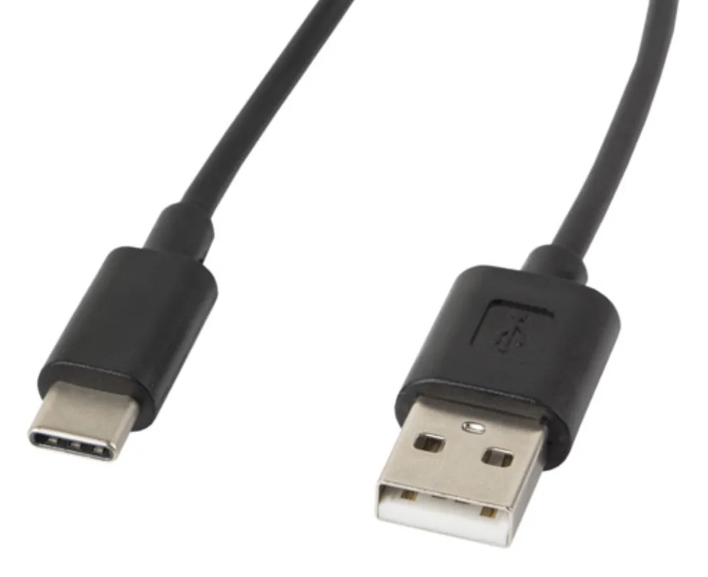 Cable usb lanberg 2.0 macho - usb tipo c macho 1.8m negro