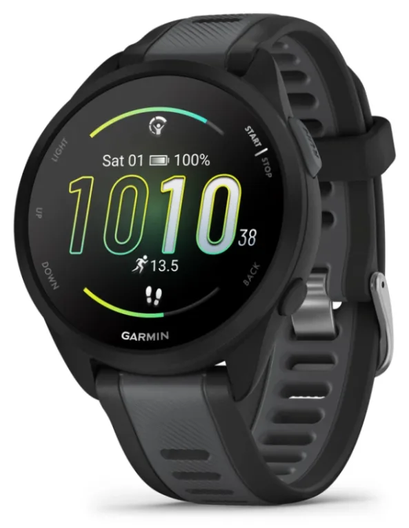 Garmin Forerunner 165 3,05 cm (1.2") AMOLED Digital 390 x 390 Pixeles Pantalla táctil Negro GPS (satélite)