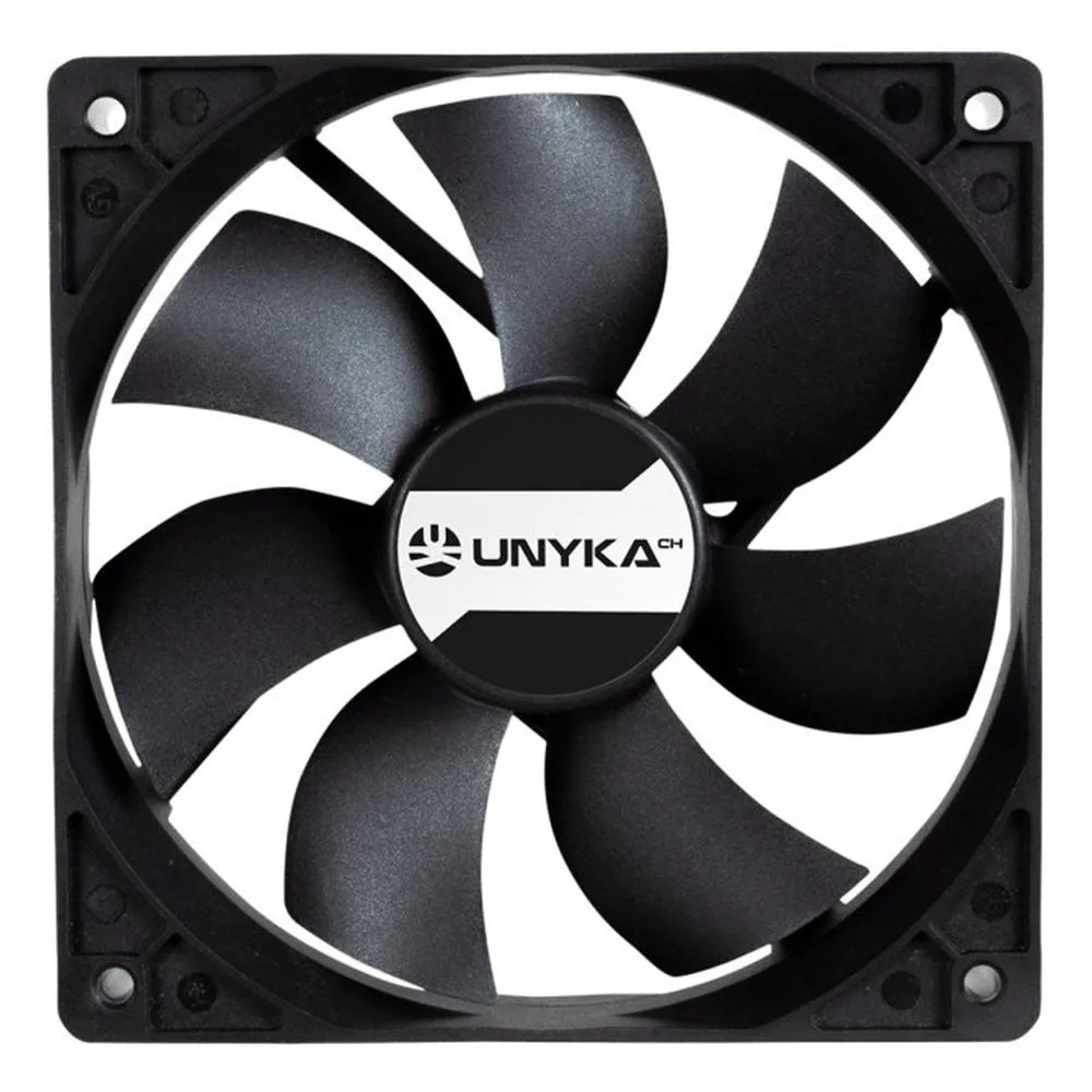 Ventilador caja unykach 120mm negro