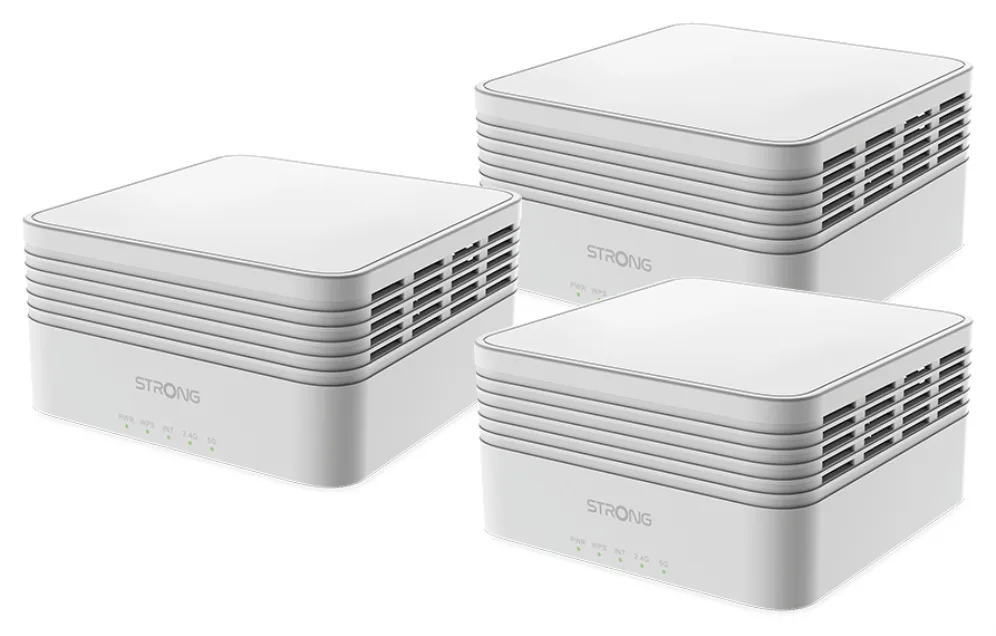 Strong MESHTRIAX3000 sistema Wi-Fi Mesh (Wi-Fi en malla) Doble banda (2,4 GHz / 5 GHz) Wi-Fi 6 (802.11ax) Blanco 3 Interno