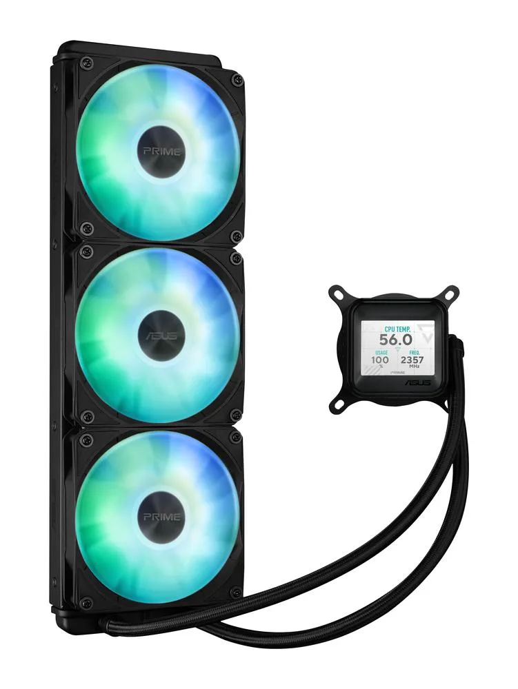 Kit refrigeracion liquida asus prime lc 360 argb 3x 120mm negro