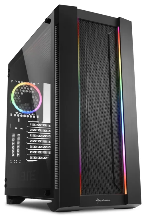 Sharkoon ELITE SHARK CA200M Midi Tower Negro