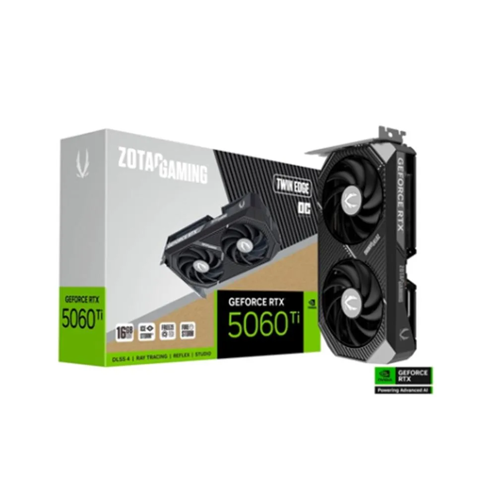 Tarjeta grafica zotac rtx 5060ti 16gb twin edge oc gddr7