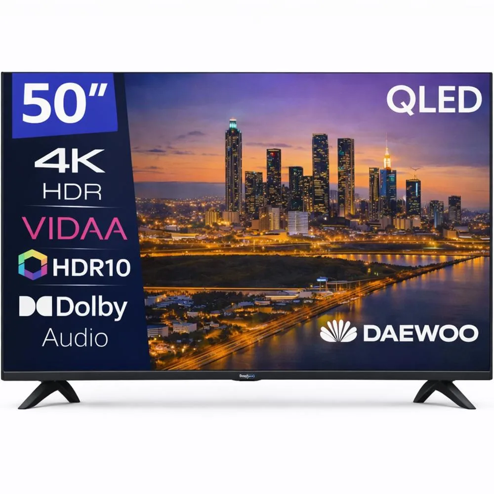 Tv daewoo 50 pulgadas qled 4k uhd - 50vb56qv - smart tv