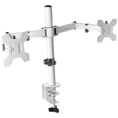 Soporte mesa mars gaming vesa hasta 27 pulgadas 100x100mm max 8kg - monitor blanco brazo doble