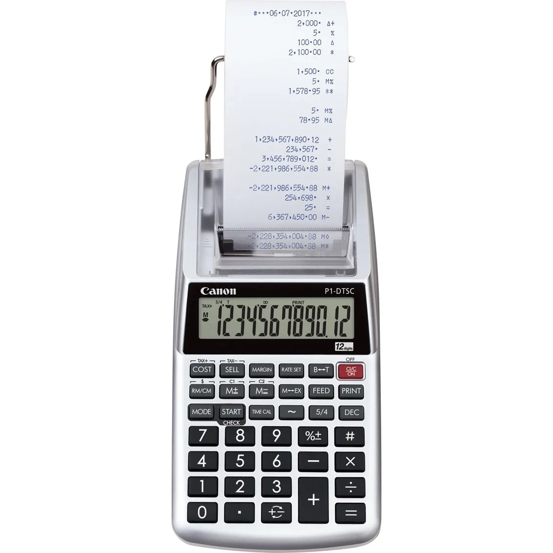 Calculadora canon impresion portatil p1 - dtsc ii hwb 12 digitos