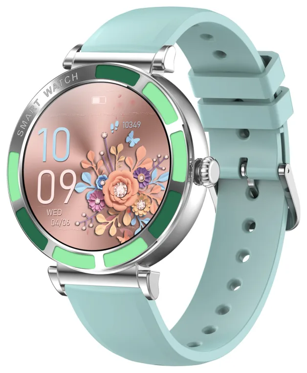 Trevi T-FIT 245 L 3,23 cm (1.27") IPS 41 mm Digital Pantalla táctil Verde, Metálico
