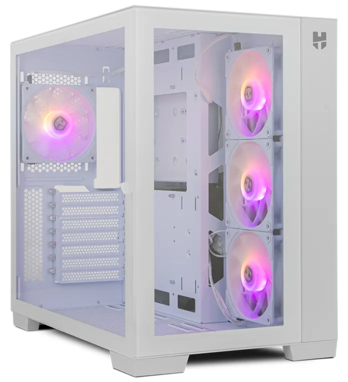 Caja ordenador gaming nox hummer astra 2 x usb 3.0 1 x usb tipo c blanca