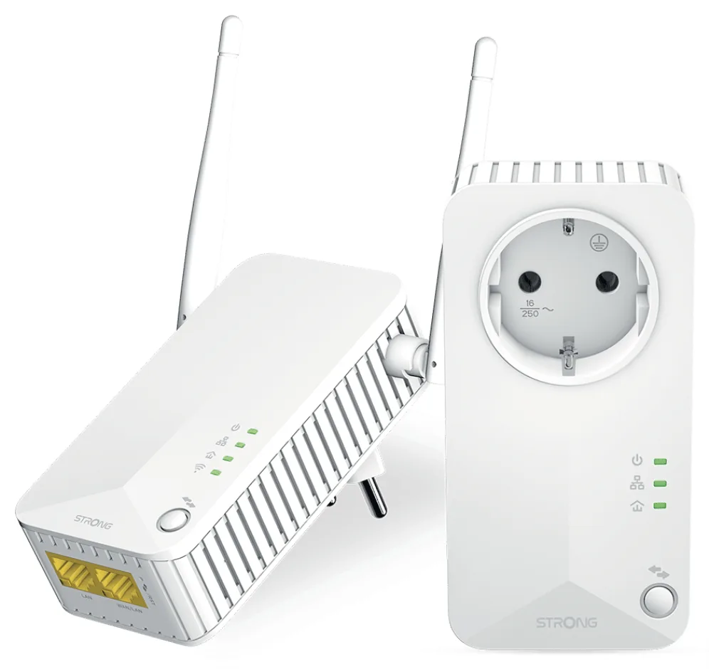 Strong Powerline Wi-Fi 600 Kit 600 Mbit/s Ethernet Wifi Blanco