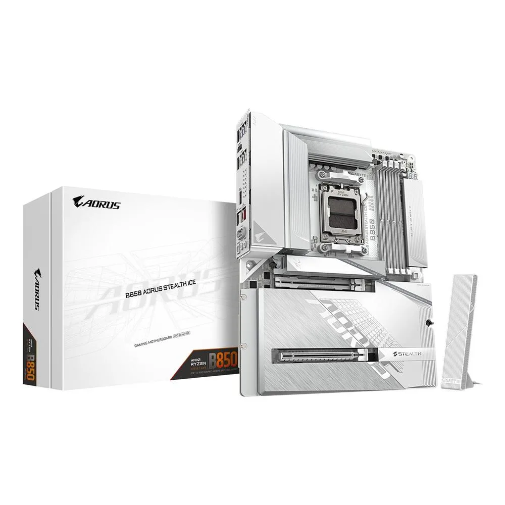 Placa base gigabyte b850 aorus stealth ice atx am5 - 4x ddr5 - 2x sata3