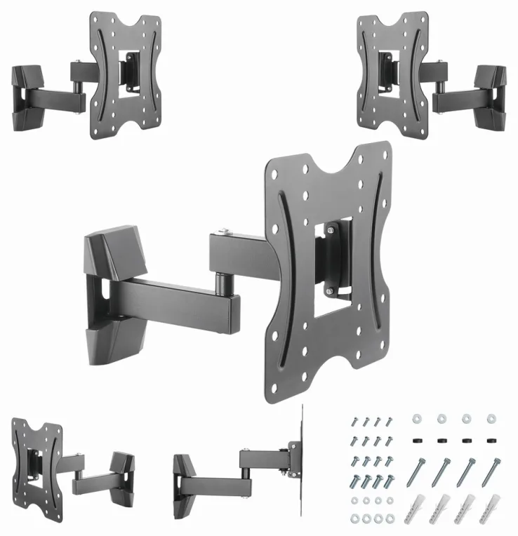Gembird WM-42ST-01 soporte para TV 106,7 cm (42") Negro