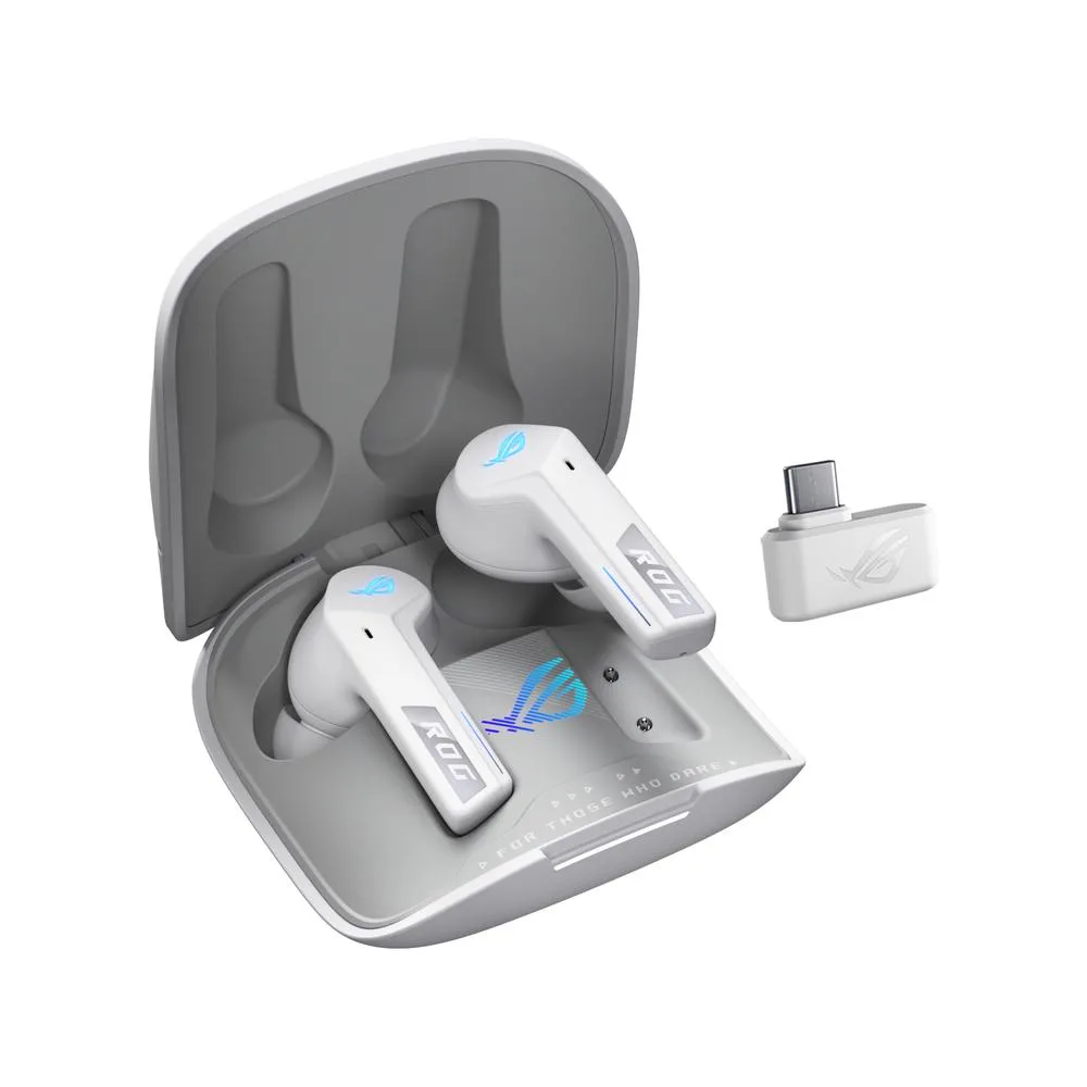 Auriculares gaming asus rog cetra true wireless speednova inalambrico blanco