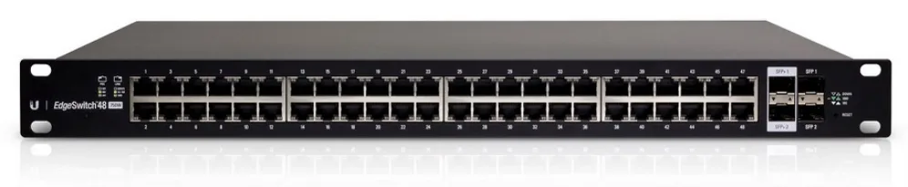 Ubiquiti ES-48-500W switch Gestionado L2/L3 Gigabit Ethernet (10/100/1000) Energía sobre Ethernet (PoE) 1U Negro