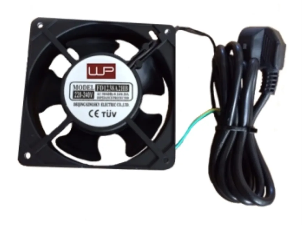 Ventilador caja para rack wp 220v - 120x120x38mm enchufe schuko 2m