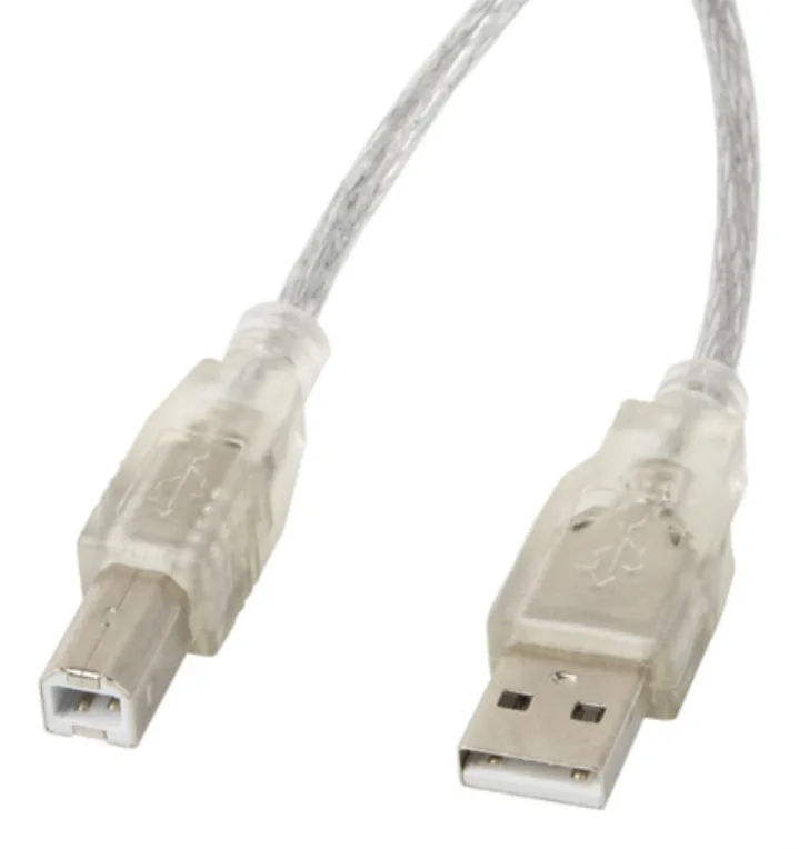 Cable impresora lanberg usb a - usb b macho - macho ferrita 3m transparente